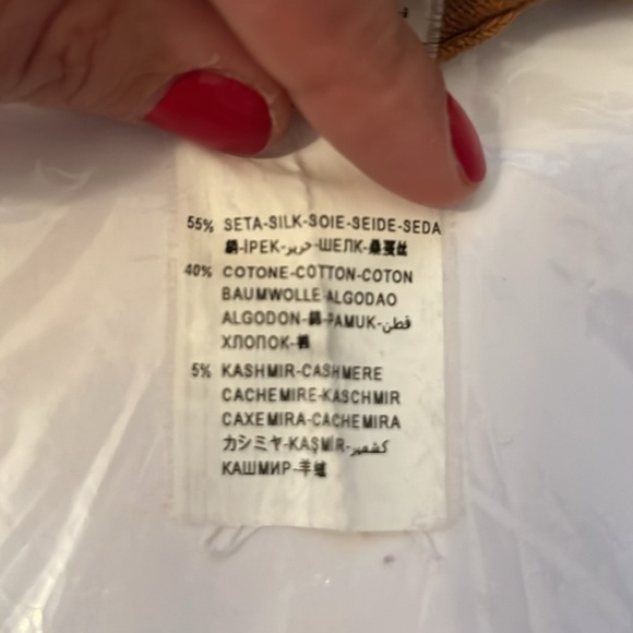 Benetton Women’s M silk cotton cashmere lightweight turtleneck fall winter - Picture 10 of 10